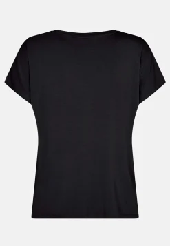 Soyaconcept Trikåtopp i lyocell Svart