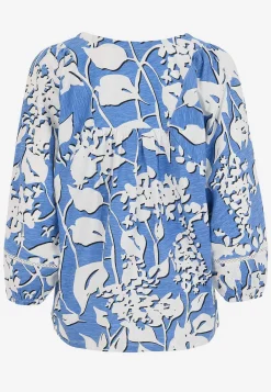 Cellbes of Sweden Trikåtopp med boho stil Blå / Mönstrad Outlet