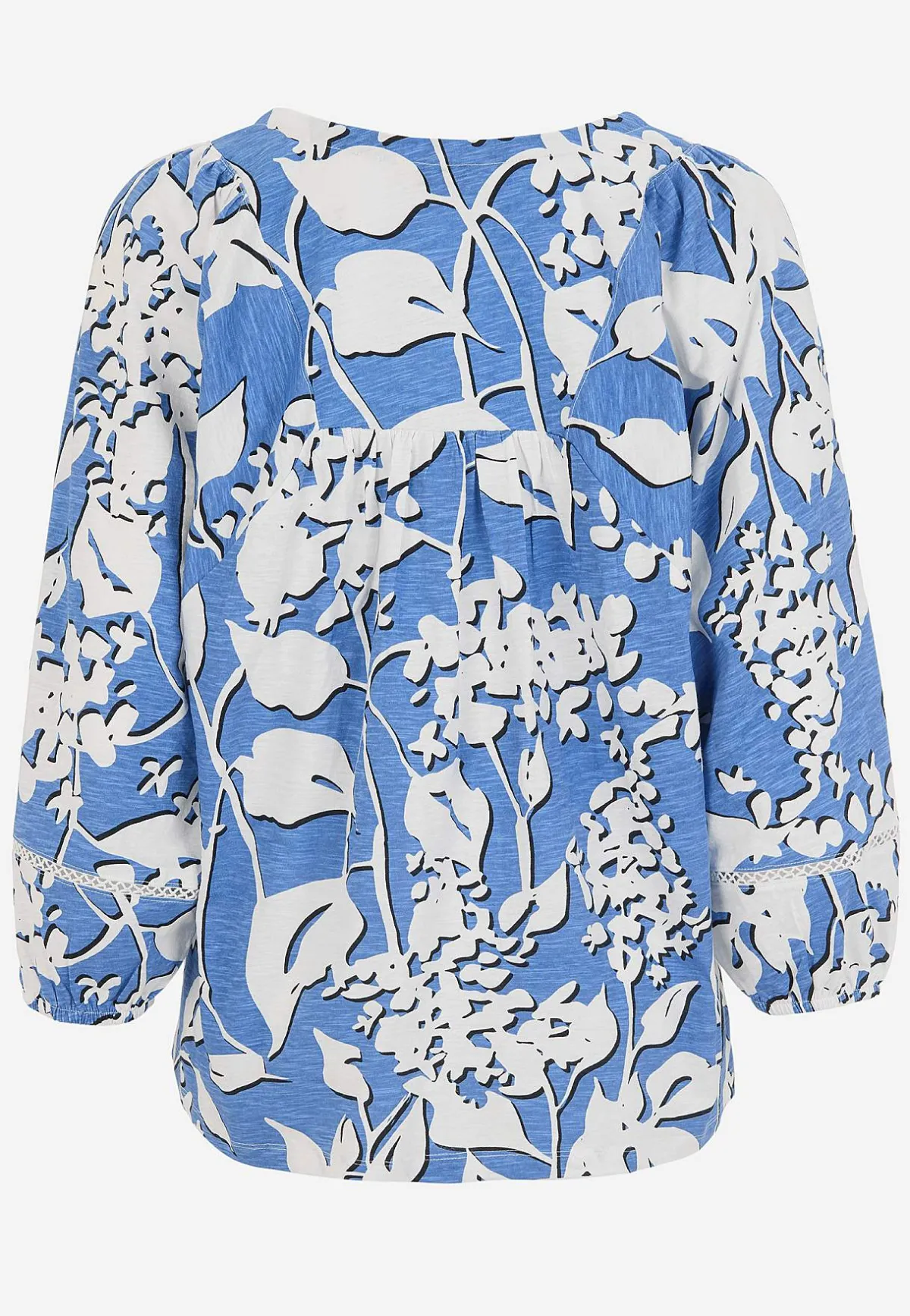 Cellbes of Sweden Trikåtopp med boho stil Blå / Mönstrad Outlet