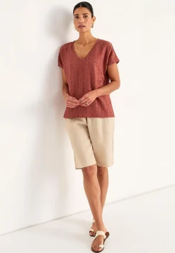 Cellbes of Sweden Trikåtopp med hålbroderi Discount