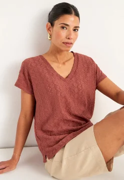 Cellbes of Sweden Trikåtopp med hålbroderi Discount