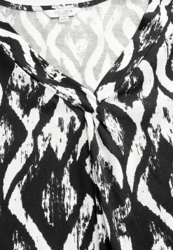 Cellbes of Sweden Trikåtopp med holkärmar Svart / Mönstrad Hot