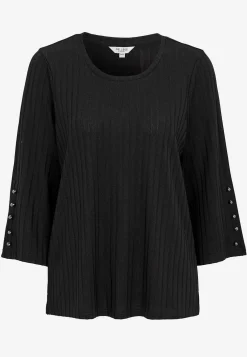 Cellbes of Sweden Trikåtopp med knappar Svart Best