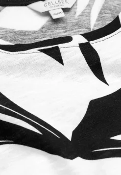 Cellbes of Sweden Trikåtopp med korta ärmar Marin / Blommig