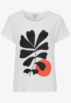 Cellbes of Sweden Trikåtopp med korta ärmar Marin / Blommig