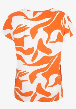 Cellbes of Sweden Trikåtopp med korta ärmar Marin / Blommig