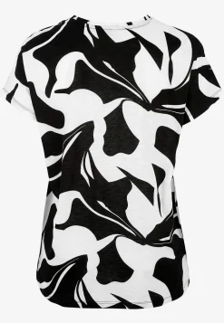 Cellbes of Sweden Trikåtopp med korta ärmar Svart / Vit / Mönstrad