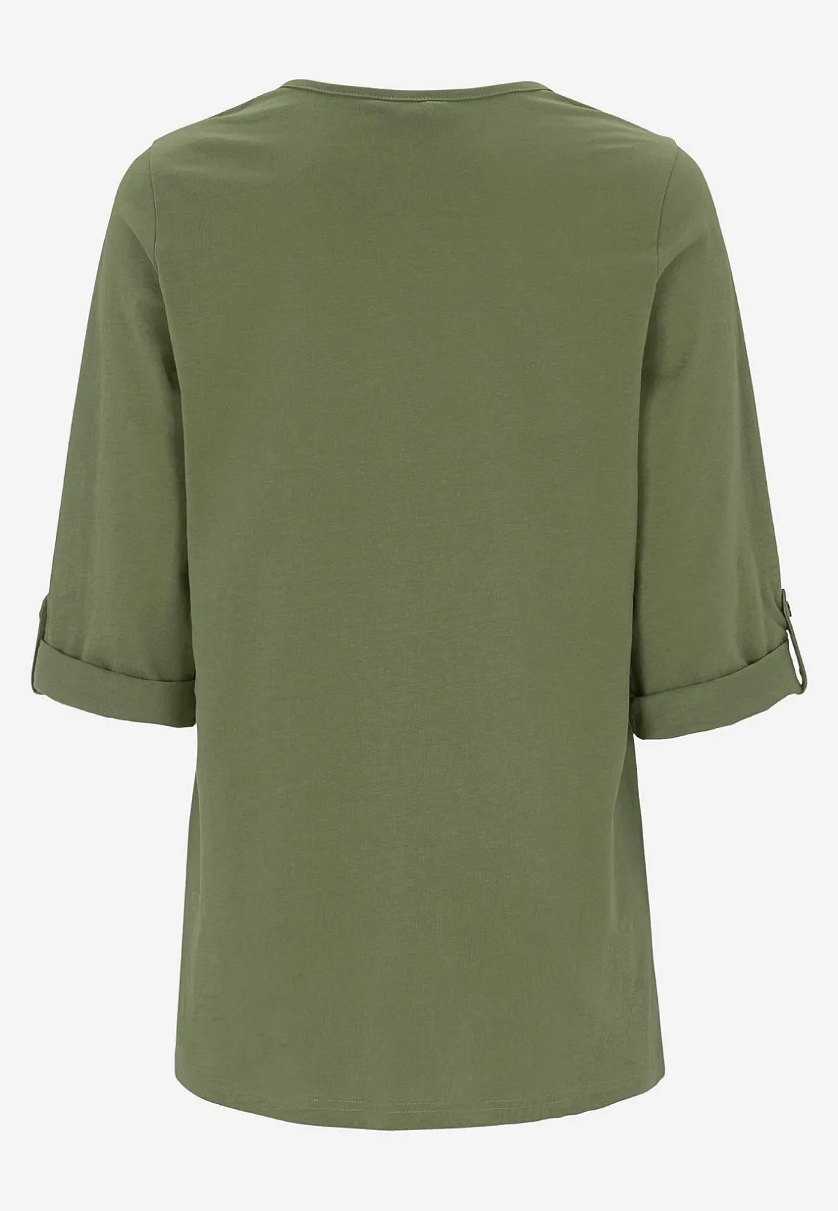 Cellbes of Sweden Trikåtopp med 3/4-långa ärmar Khakigrön Clearance