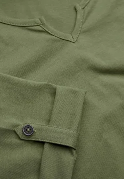 Cellbes of Sweden Trikåtopp med 3/4-långa ärmar Khakigrön Clearance