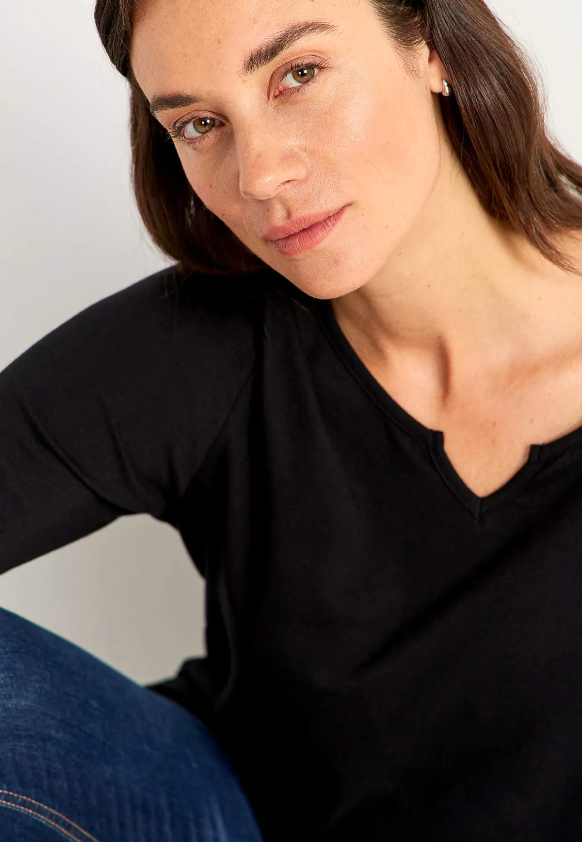 Cellbes of Sweden Trikåtopp med 3/4-långa ärmar Svart Clearance