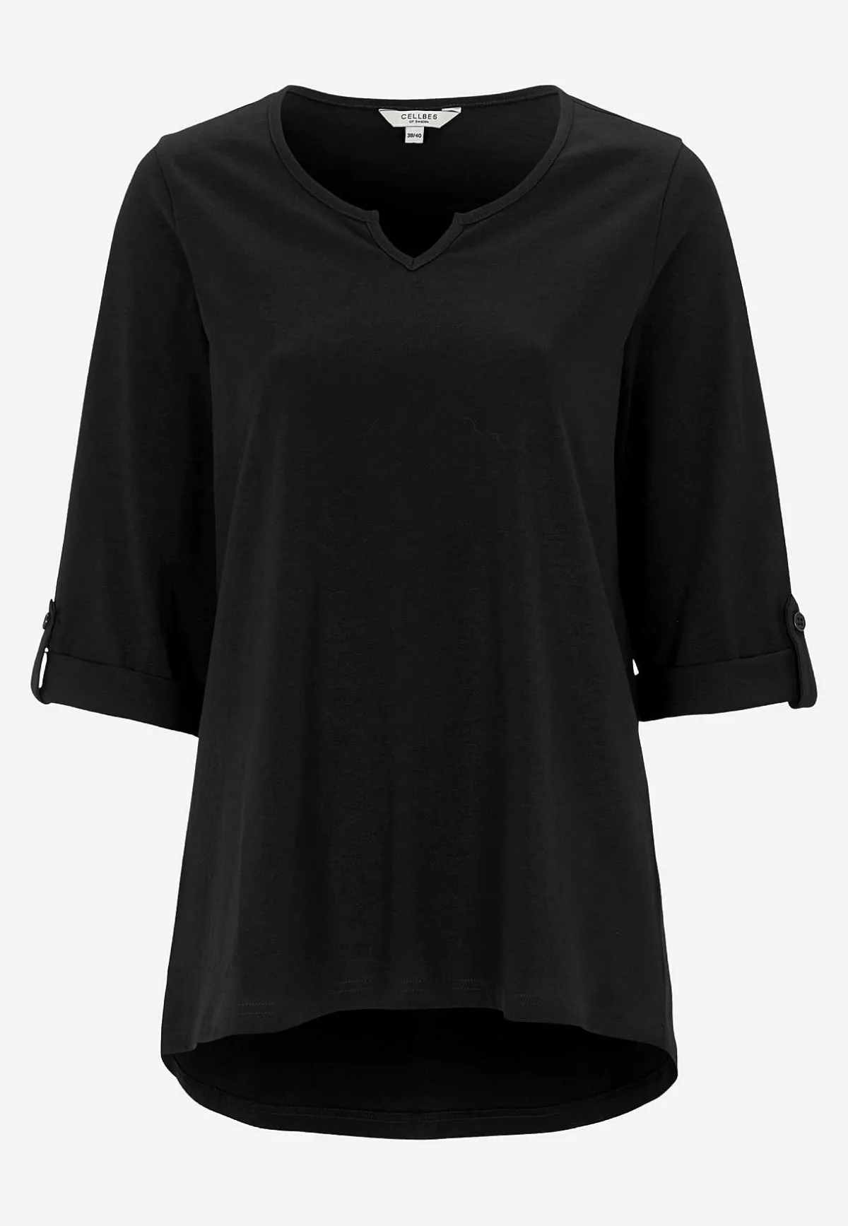 Cellbes of Sweden Trikåtopp med 3/4-långa ärmar Svart Clearance