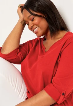 Cellbes of Sweden Trikåtopp med 3/4-långa ärmar Röd Online