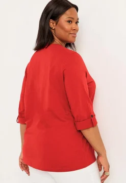 Cellbes of Sweden Trikåtopp med 3/4-långa ärmar Röd Online