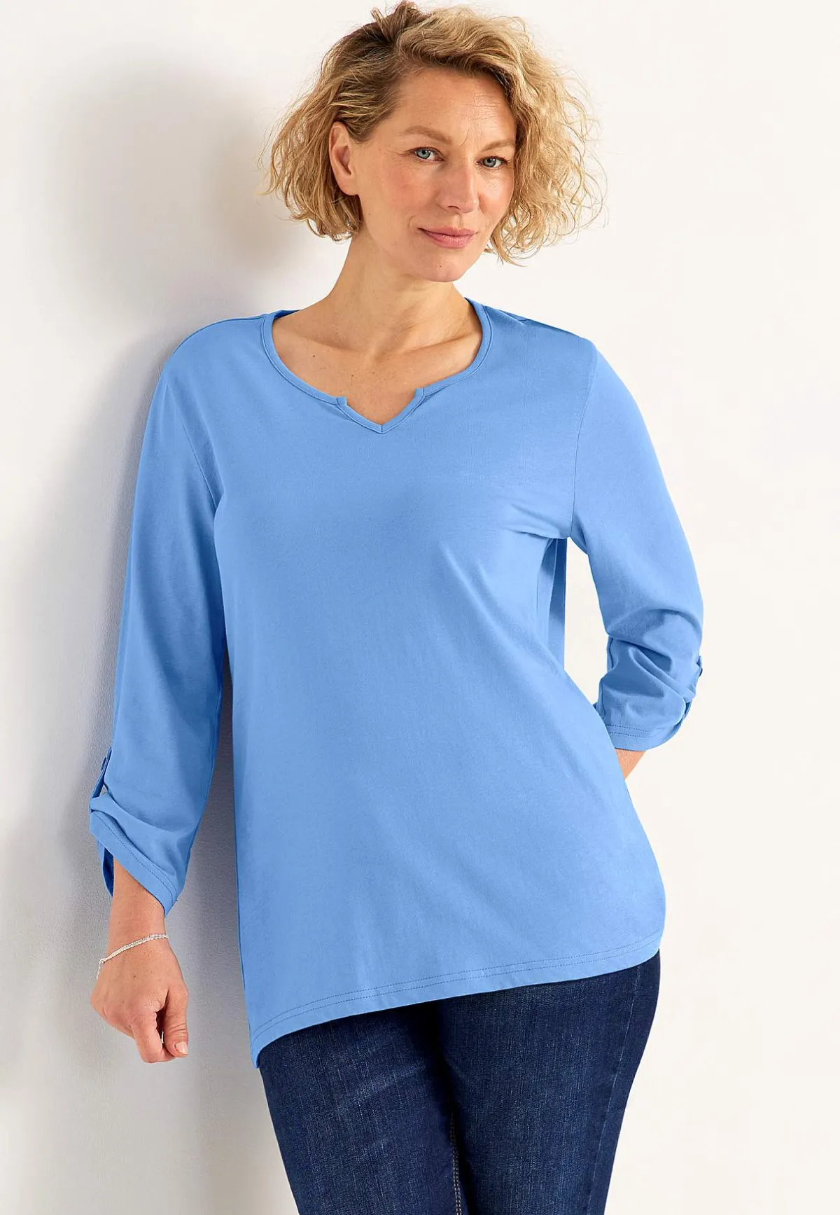 Cellbes of Sweden Trikåtopp med 3/4-långa ärmar Blå Best