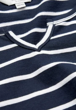 Cellbes of Sweden Trikåtopp med 3/4-långa ärmar Marin / Vit / Randig Online