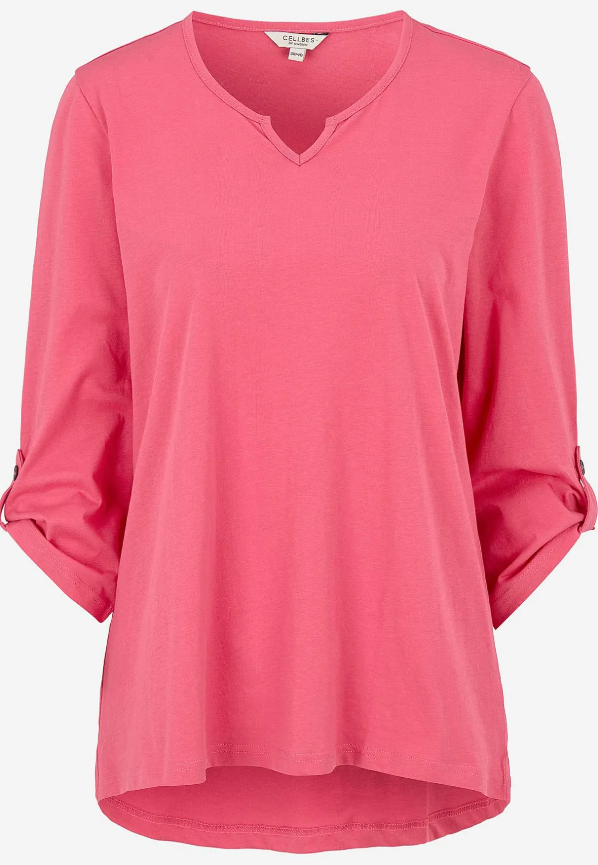 Cellbes of Sweden Trikåtopp med 3/4-långa ärmar Mörkrosa Outlet