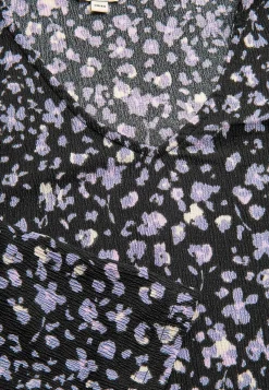 Cellbes of Sweden Trikåtopp med struktur Svart / Lila / Mönstrad Clearance