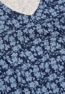 Cellbes of Sweden Trikåtopp med volangärmar Blå / Mönstrad Outlet