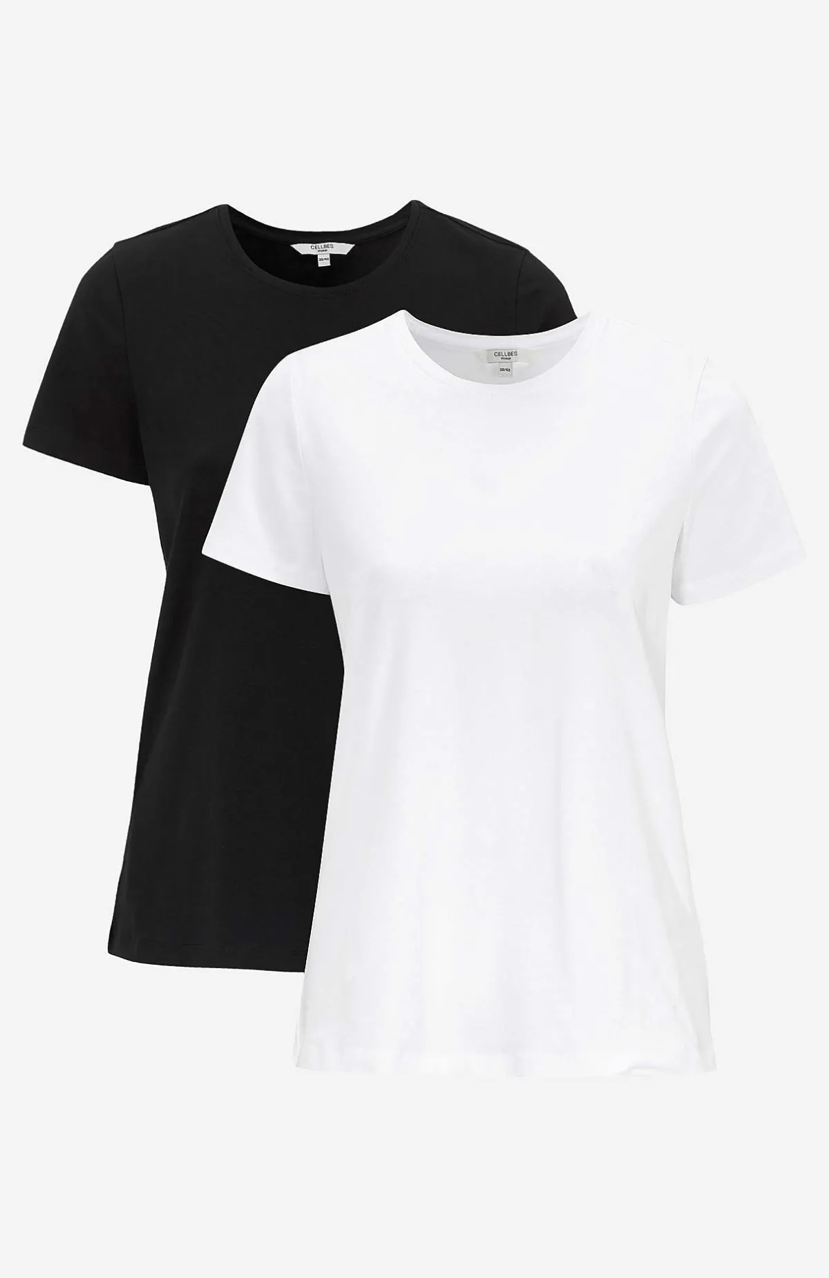 Cellbes of Sweden Trikåtopp 2-pack Vit + Svart Clearance