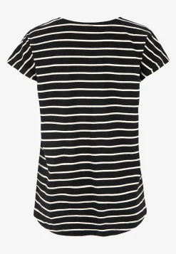 Cellbes of Sweden Trikåtoppar med holkärmar 2-pack Svart / Beige / Randig + Beige