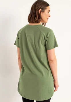 Cellbes of Sweden Trikåtunika i ekologisk bomull 2-pack Grön / Mönstrad + Svart Online