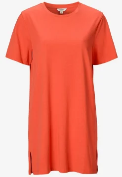 Cellbes of Sweden Trikåtunika i ekologisk bomull 2-pack Korall / Mönstrad + Mörk korall Discount