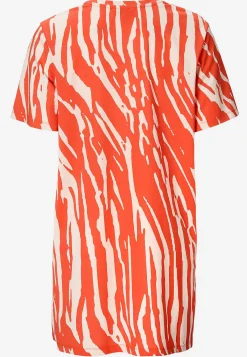 Cellbes of Sweden Trikåtunika i ekologisk bomull 2-pack Korall / Mönstrad + Mörk korall Discount