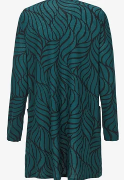 Cellbes of Sweden Trikåtunika med fickor Mörk petrol / Mönstrad Clearance