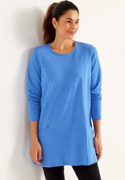 Cellbes of Sweden Trikåtunika med fickor Ljusblå / Melerad Sale