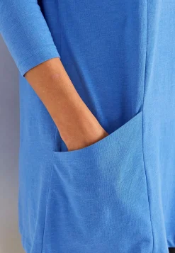 Cellbes of Sweden Trikåtunika med fickor Ljusblå / Melerad Sale