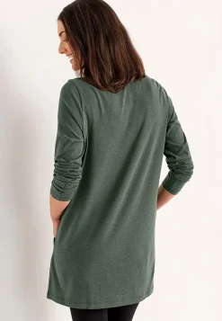 Cellbes of Sweden Trikåtunika med fickor Mörkgrön / Melerad Online