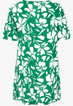 Cellbes of Sweden Trikåtunika med fickor Grön / Mönstrad Outlet