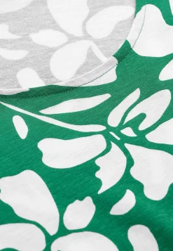 Cellbes of Sweden Trikåtunika med fickor Grön / Mönstrad Outlet