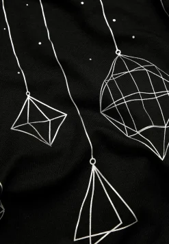 Cellbes of Sweden Trikåtunika med julmotiv Svart Outlet