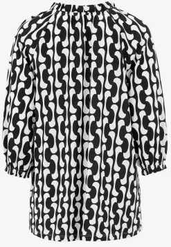 Cellbes of Sweden Trikåtunika med 3/4-långa ärmar Svart / Vit / Mönstrad Best