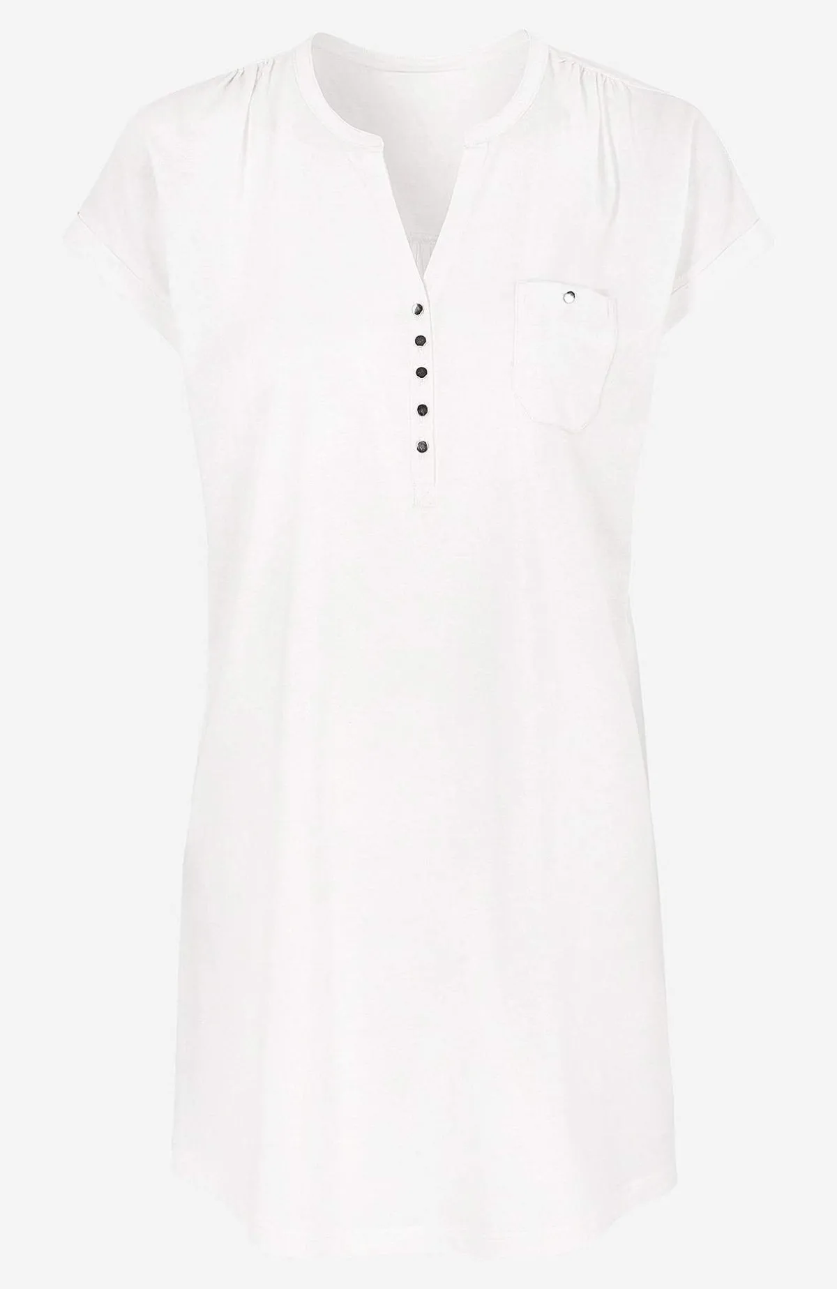 Cellbes of Sweden Trikåtunika med metallknappar Vit New