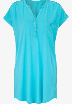 Cellbes of Sweden Trikåtunika med metallknappar Turkos Outlet