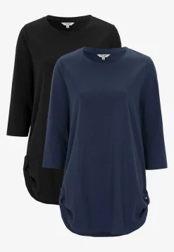 Cellbes of Sweden Trikåtunika med 3/4-ärm Alexia 2-pack Marin + Svart Sale