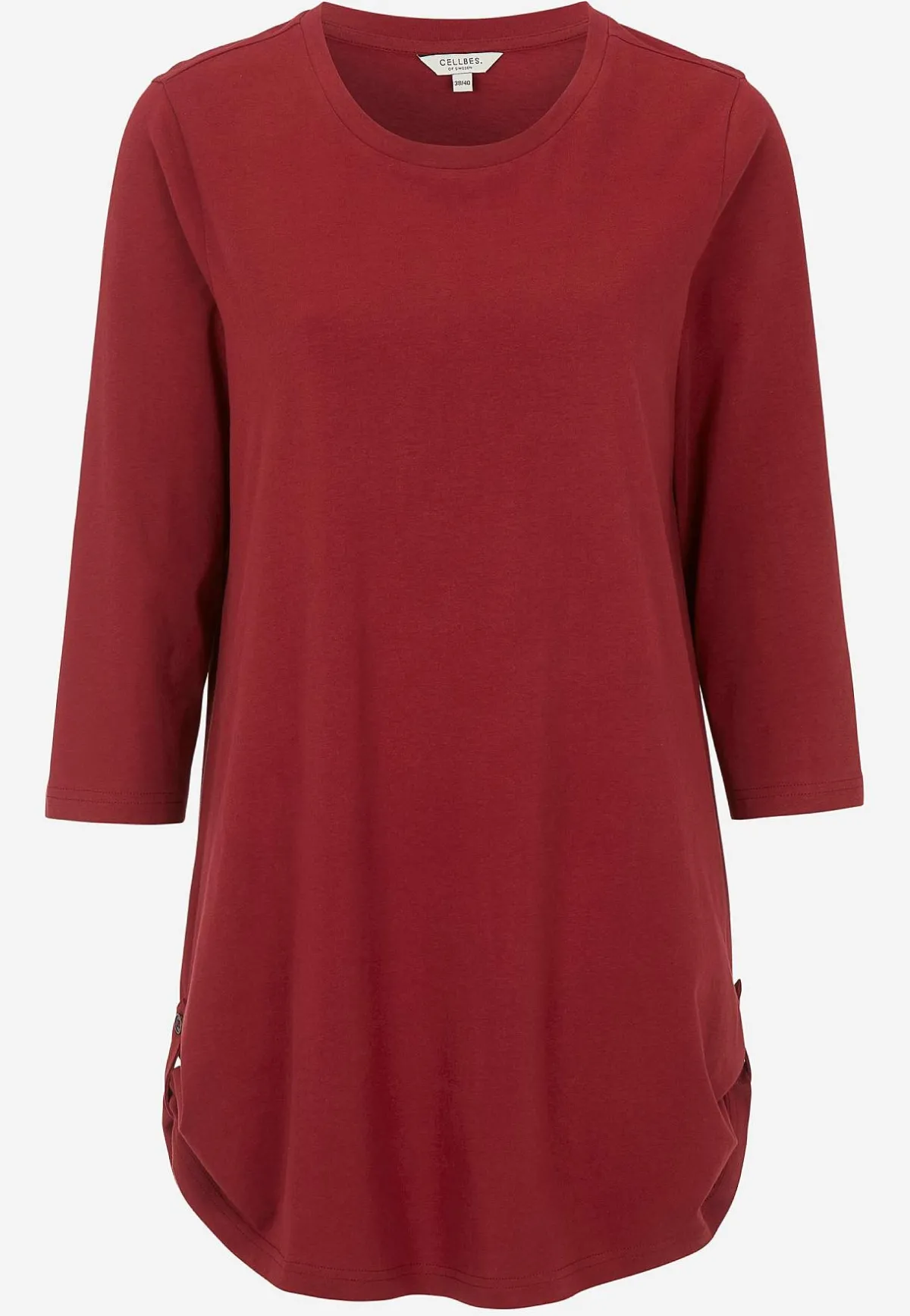 Cellbes of Sweden Trikåtunika med 3/4-ärm Alexia 2-pack Vinröd + Svart