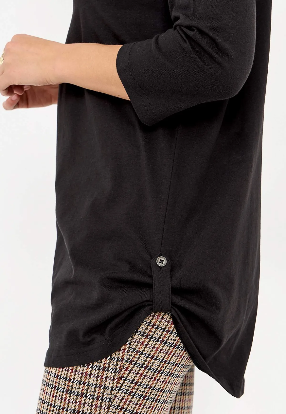 Cellbes of Sweden Trikåtunika med 3/4-ärm Alexia 2-pack Nougat + Svart Best