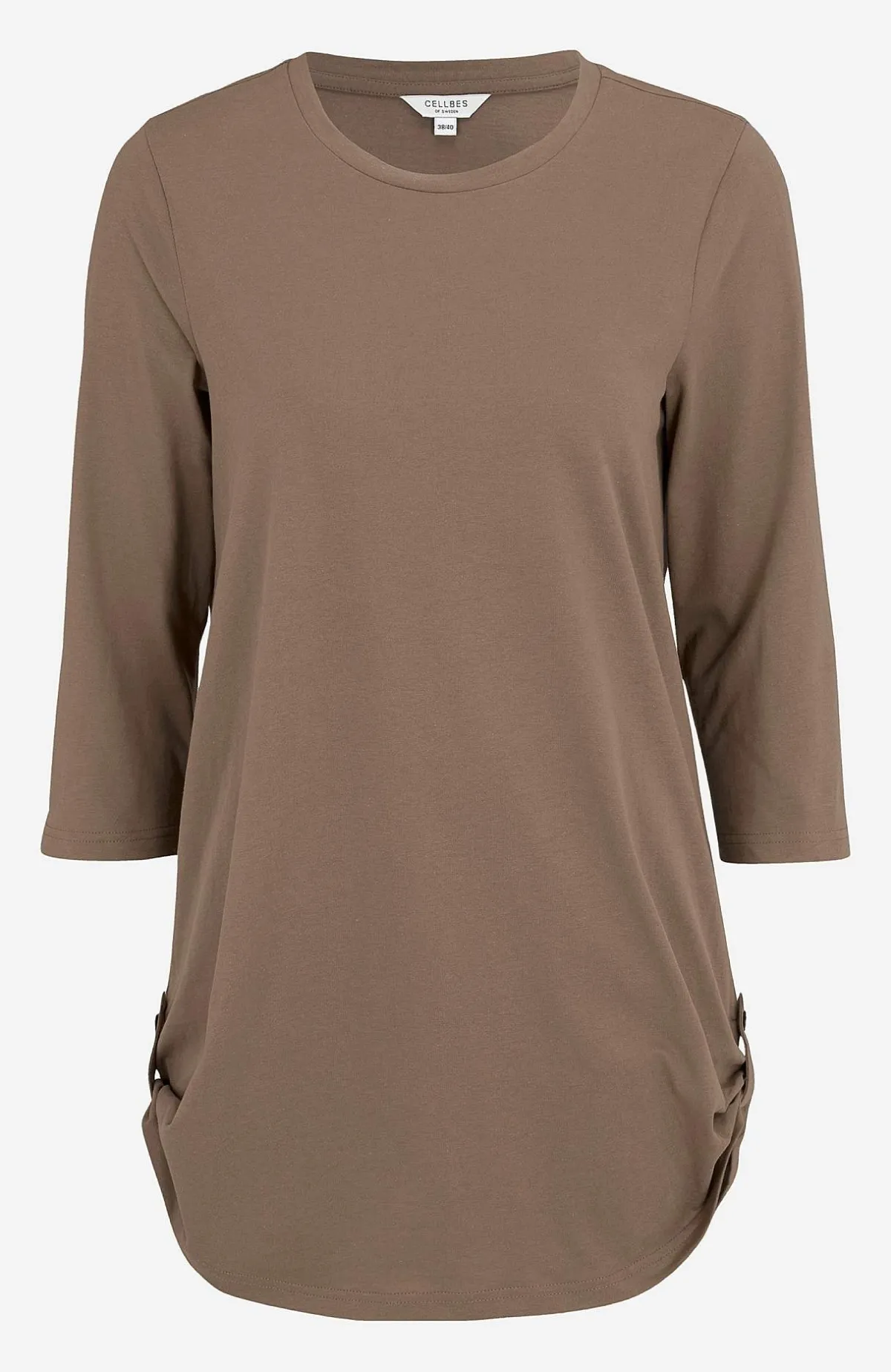 Cellbes of Sweden Trikåtunika med 3/4-ärm Alexia 2-pack Nougat + Svart Best