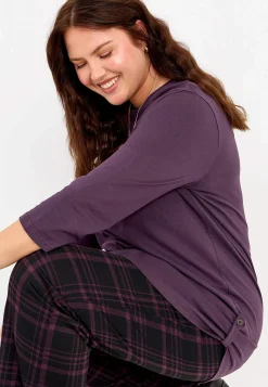 Cellbes of Sweden Trikåtunika med 3/4-ärm Alexia 2-pack Mörklila + Svart