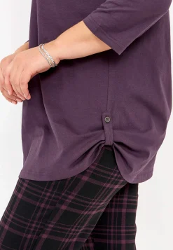 Cellbes of Sweden Trikåtunika med 3/4-ärm Alexia 2-pack Mörklila + Svart