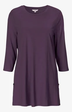 Cellbes of Sweden Trikåtunika med 3/4-ärm Alexia 2-pack Mörklila + Svart