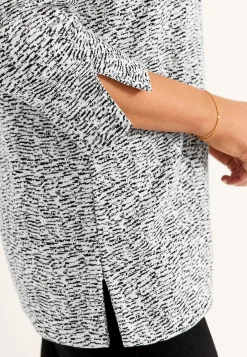 Cellbes of Sweden Trikåtunika med slitsar Marin Outlet