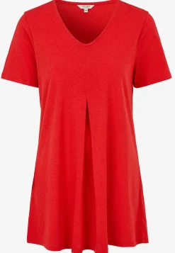 Cellbes of Sweden Trikåtunika med smickrande veck Röd Hot