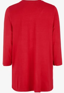 Cellbes of Sweden Trikåtunika med strassdetaljer Röd New