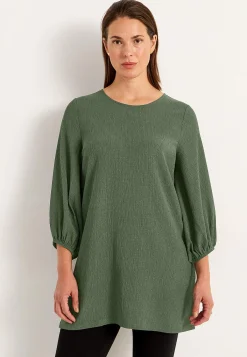 Cellbes of Sweden Trikåtunika med struktur Grön Hot