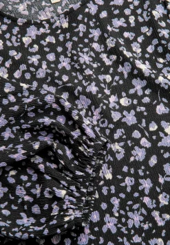 Cellbes of Sweden Trikåtunika med struktur Svart / Lila / Mönstrad