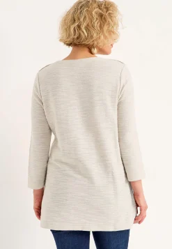 Cellbes of Sweden Trikåtunika med struktur Beige Discount